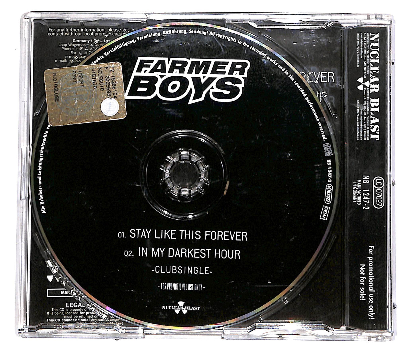 EBOND Farmer Boys - The Other Side (Clubsingle) PROMO CD CD051921