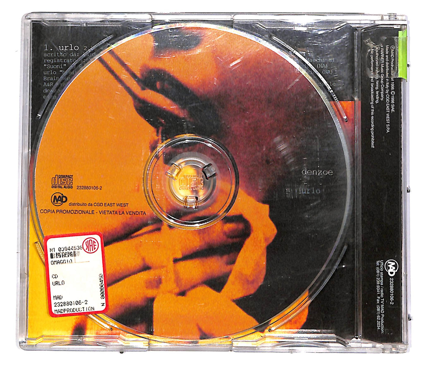 EBOND Denzoe - Urlo PROMO CD CD051935
