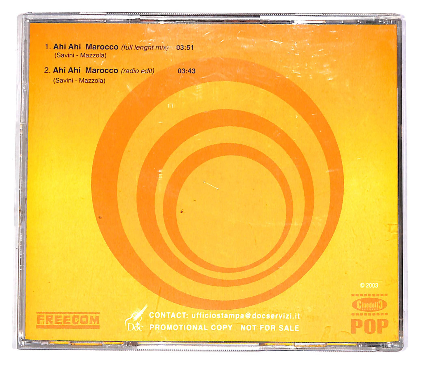 EBOND Alfio Prinz - Ahi Ahi Marocco CD CD051948