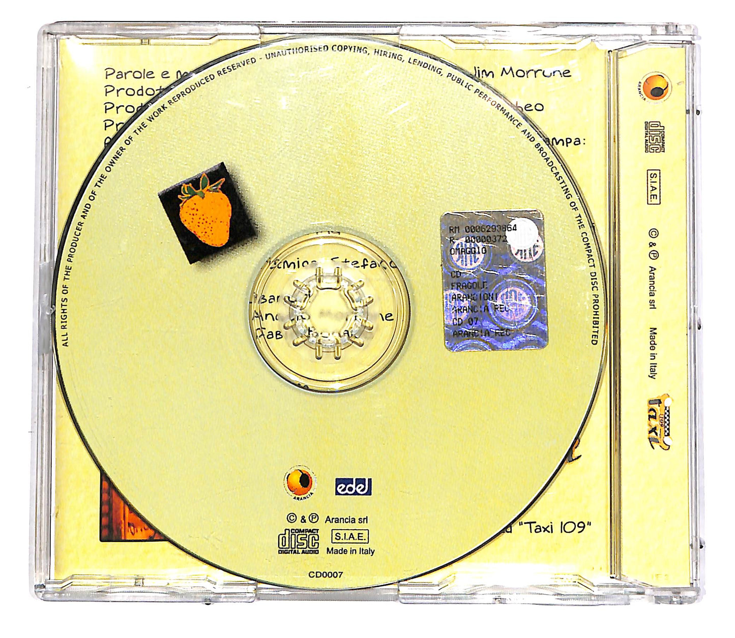 EBOND Taxi 109 - Fragole Arancioni PROMO CD CD051955