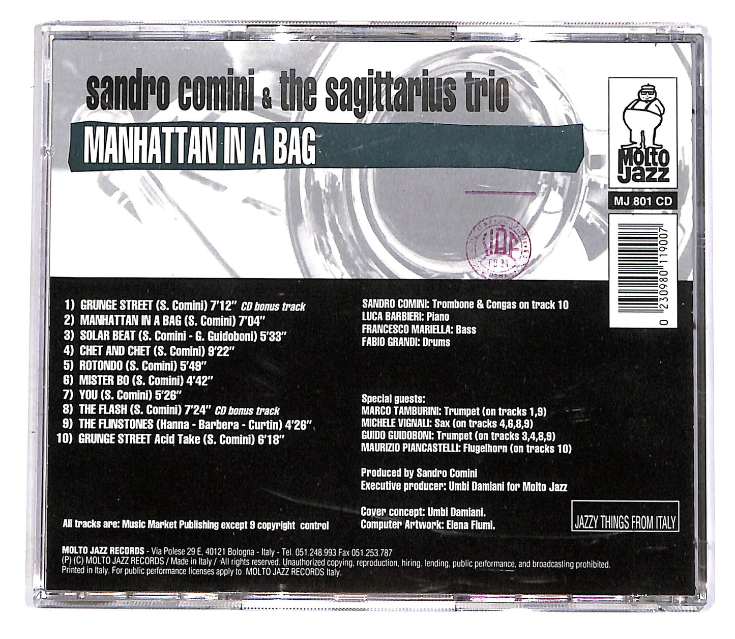 EBOND Sandro Comini & The Sagittarius Trio - Manhattan In A Bag CD CD051968