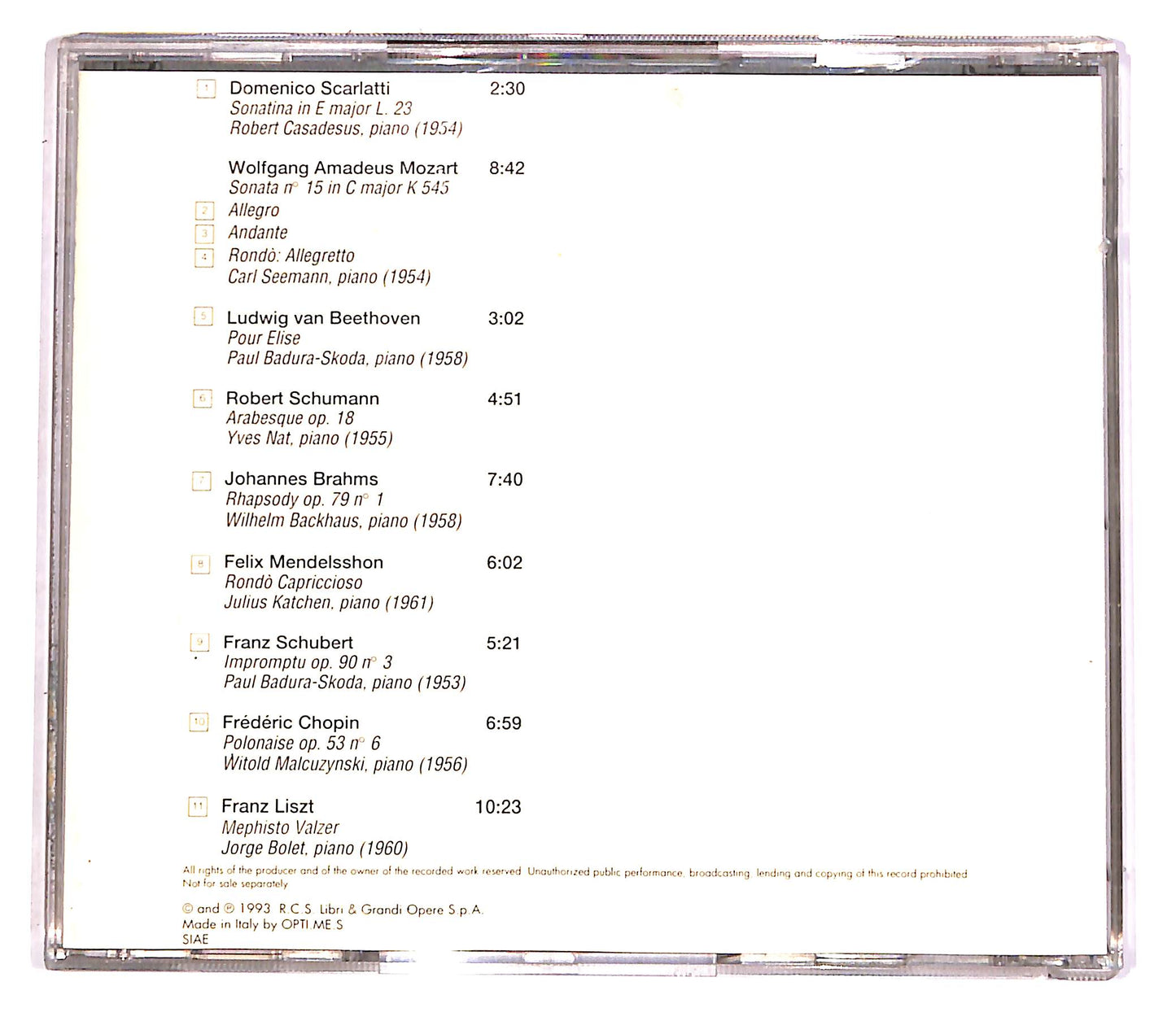 EBOND Various - Pianoforte 1 EDITORIALE CD CD052009