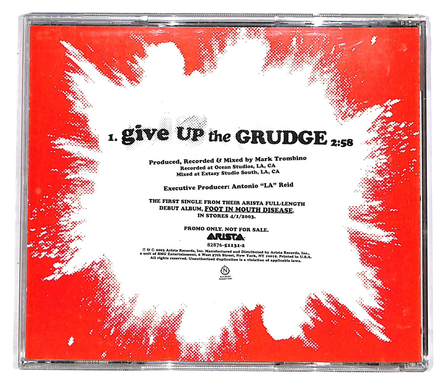 EBOND Gob - Give Up The Grudge CD CD052048