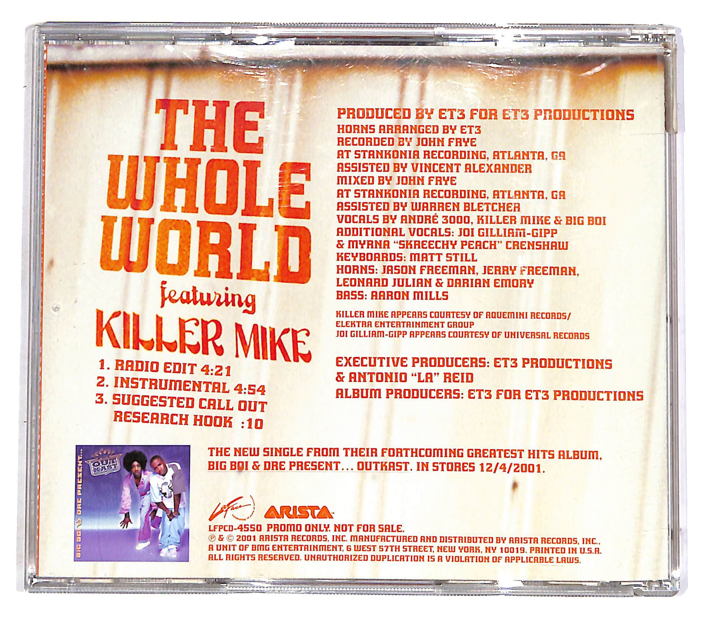 EBOND Outkast featuring Killer Mike - The Whole World CD CD052136