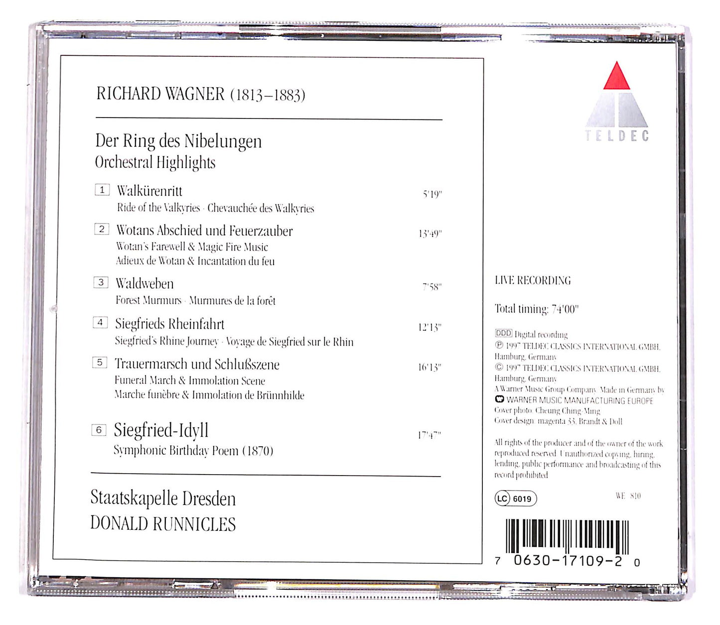 EBOND Wagner - Der Ring - Orchestral Highlights Staatskapelle CD CD052159