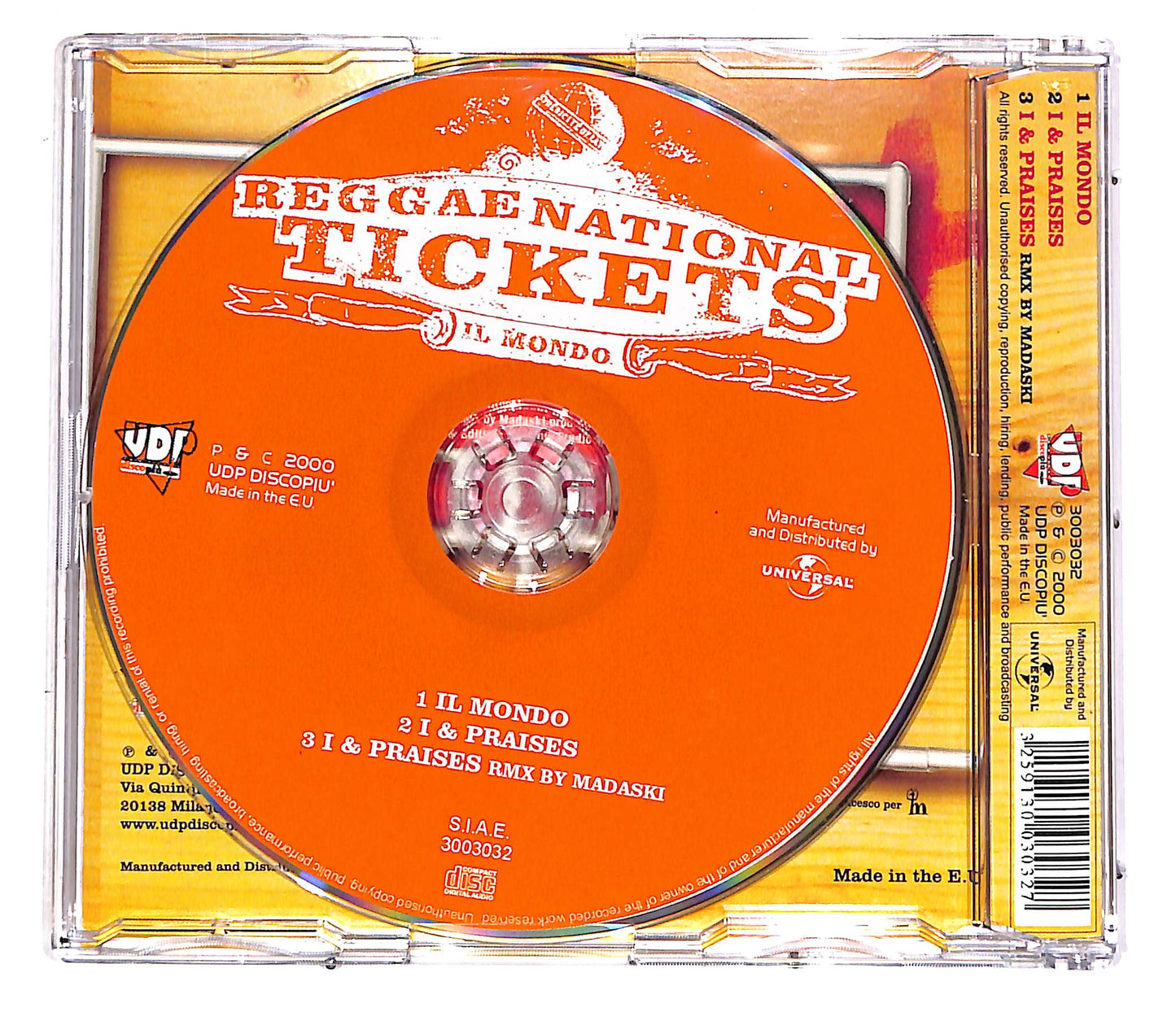 EBOND Reggae National Tickets - Il Mondo CD CD052217