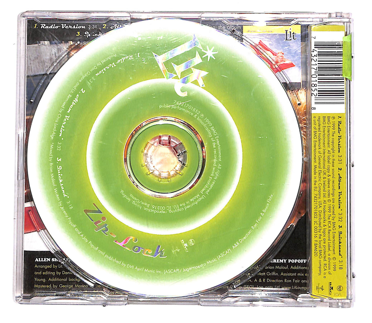 EBOND Lit - Zip-Lock CD CD052222