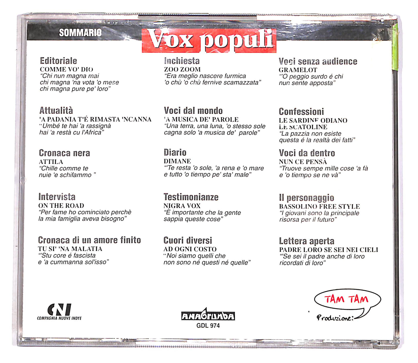 EBOND Vox Populi EDITORIALE CD CD052223
