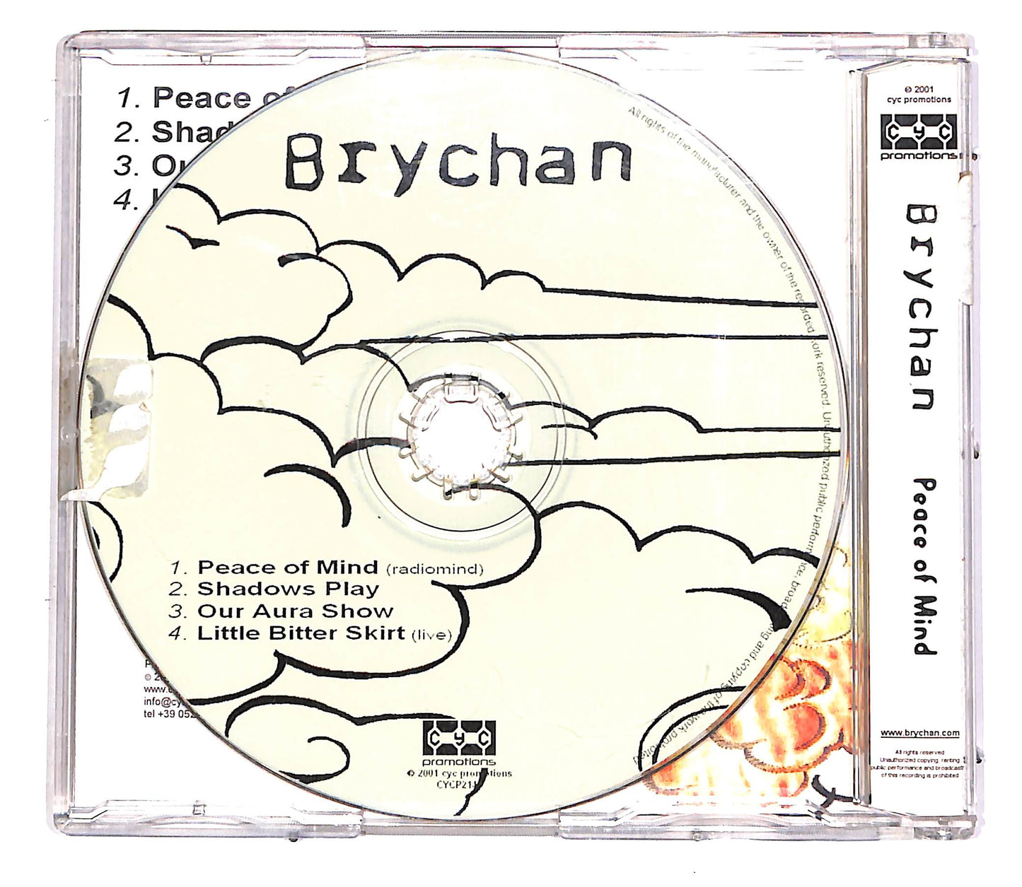 EBOND Brychan - Peace Of Mind PROMO CD CD052230