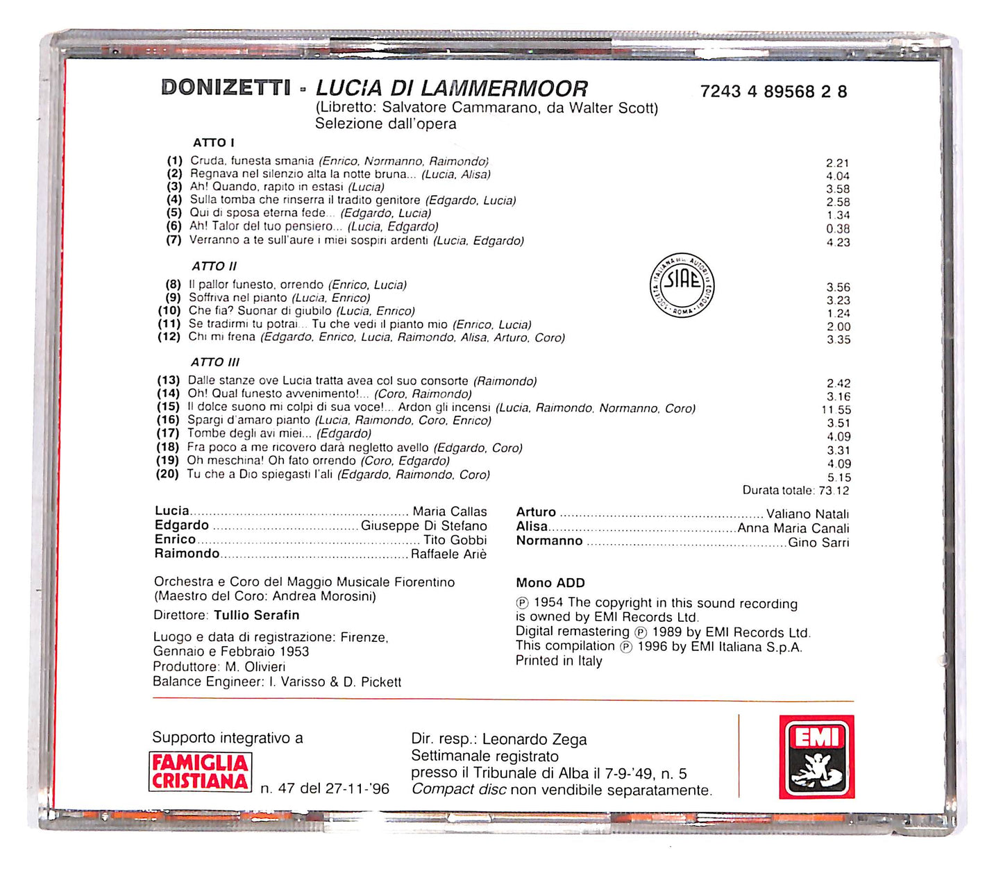 EBOND Donizetti - Lucia Di Lammermoor - Le Pagine Piu Belle EDITORIA CD CD052232