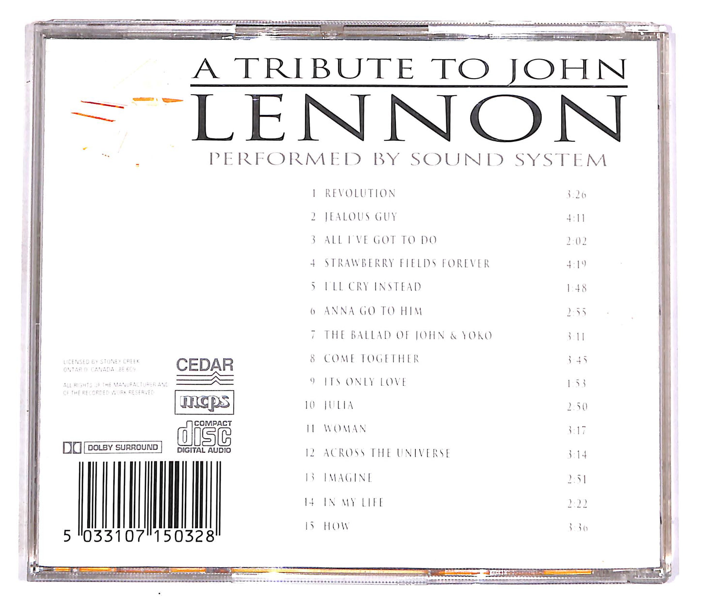 EBOND Various - John Lennon A Tribute CD CD052325