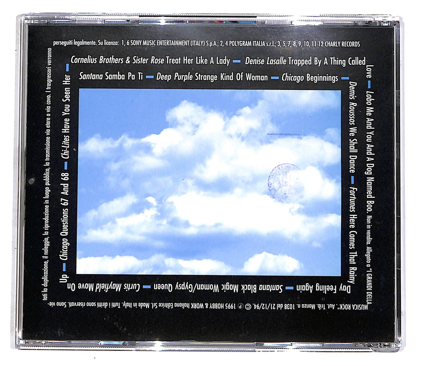EBOND Top Ten 1971 - I Grandi Della Musica Rock PROMO CD CD052331