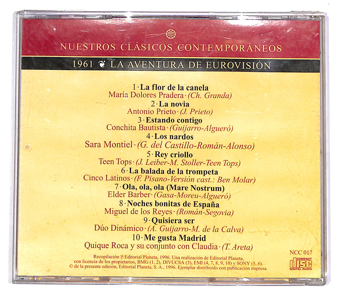EBOND 1961 - Nuestros Clasicos Contemporaneos EDITORIALE CD CD052360