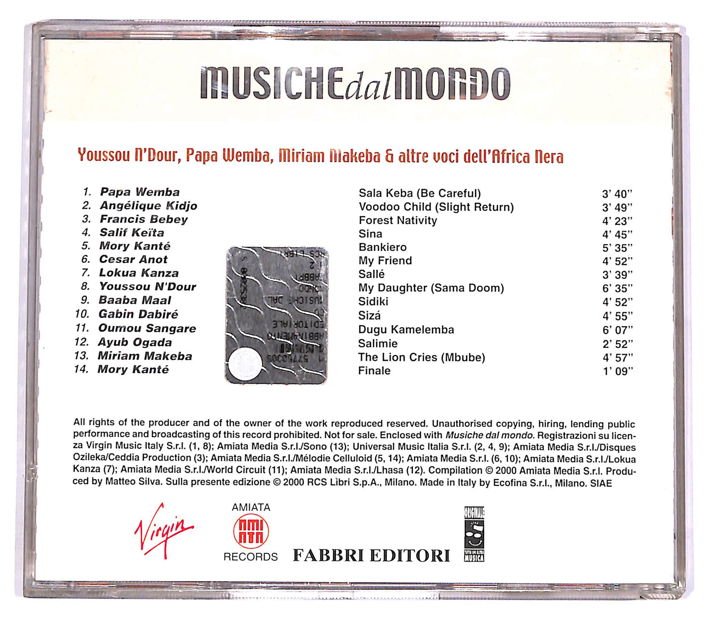 EBOND Musiche Dal Mondo - Africa EDITORIALE CD CD052405