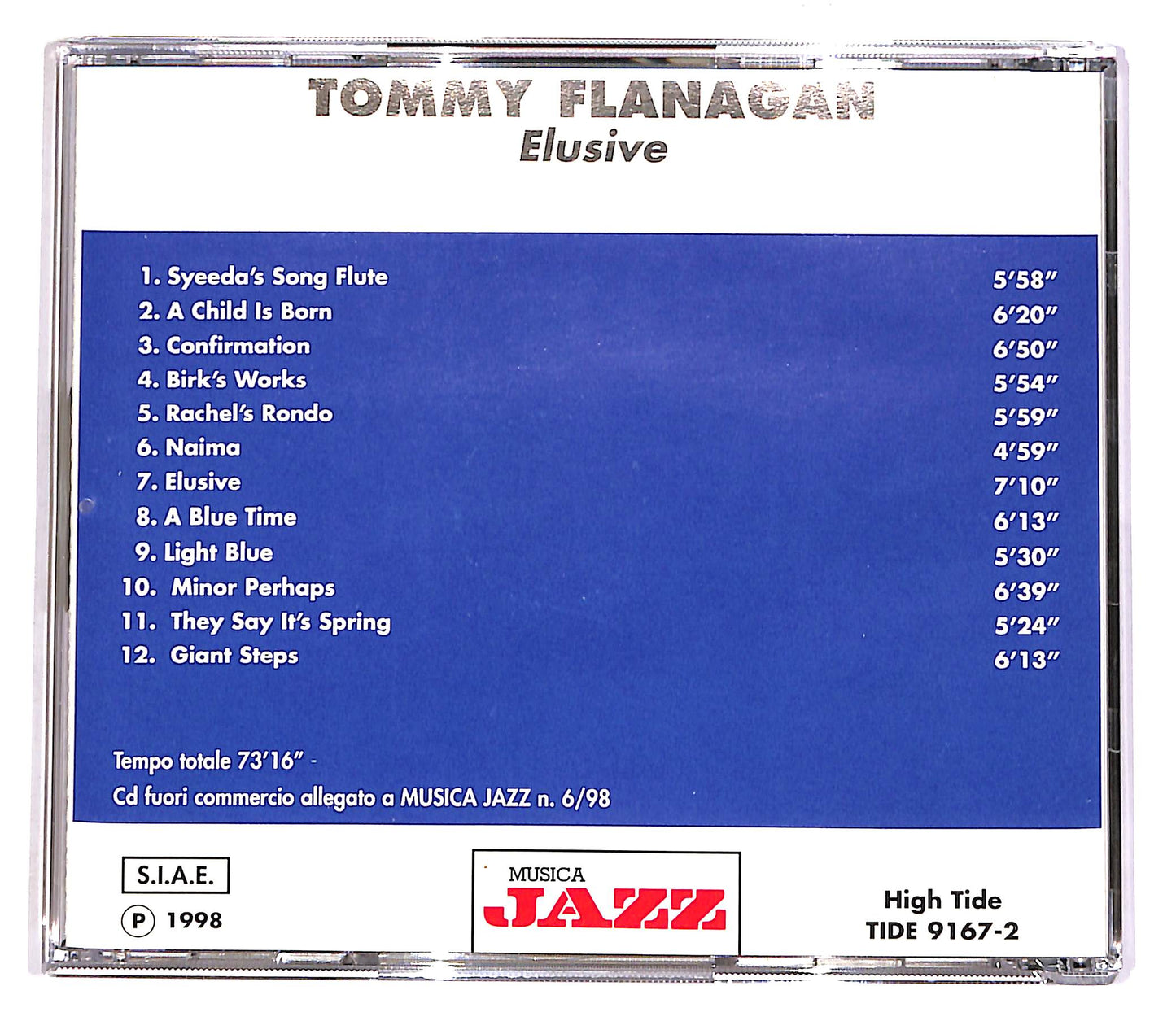 EBOND Tommy Flanagan - Elusive EDITORIALE CD CD052437