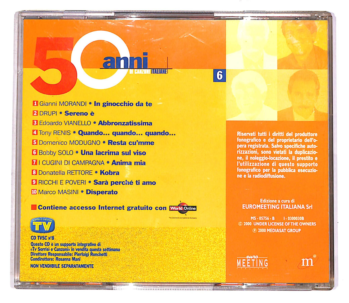 EBOND Various - 50 Anni Di Canzoni Italiane Vol.6 EDITORIALE CD CD052526