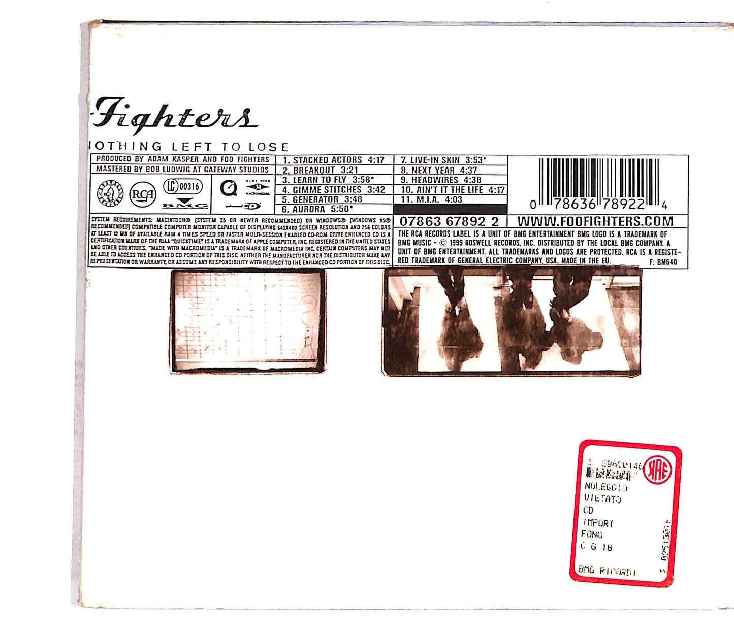 EBOND Foo Fighters - There Is Nothing Left To Lose CD CD052549