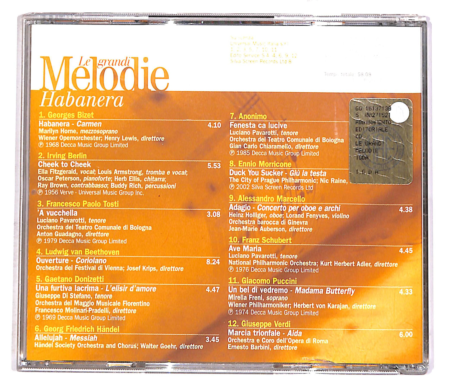 EBOND Le Grandi Melodie - Habanera EDITORIALE CD CD052612