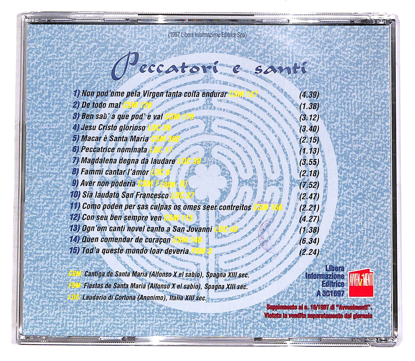 EBOND Peccatori e Santi - Chominciamento Di Gioia EDITORIALE CD CD052614