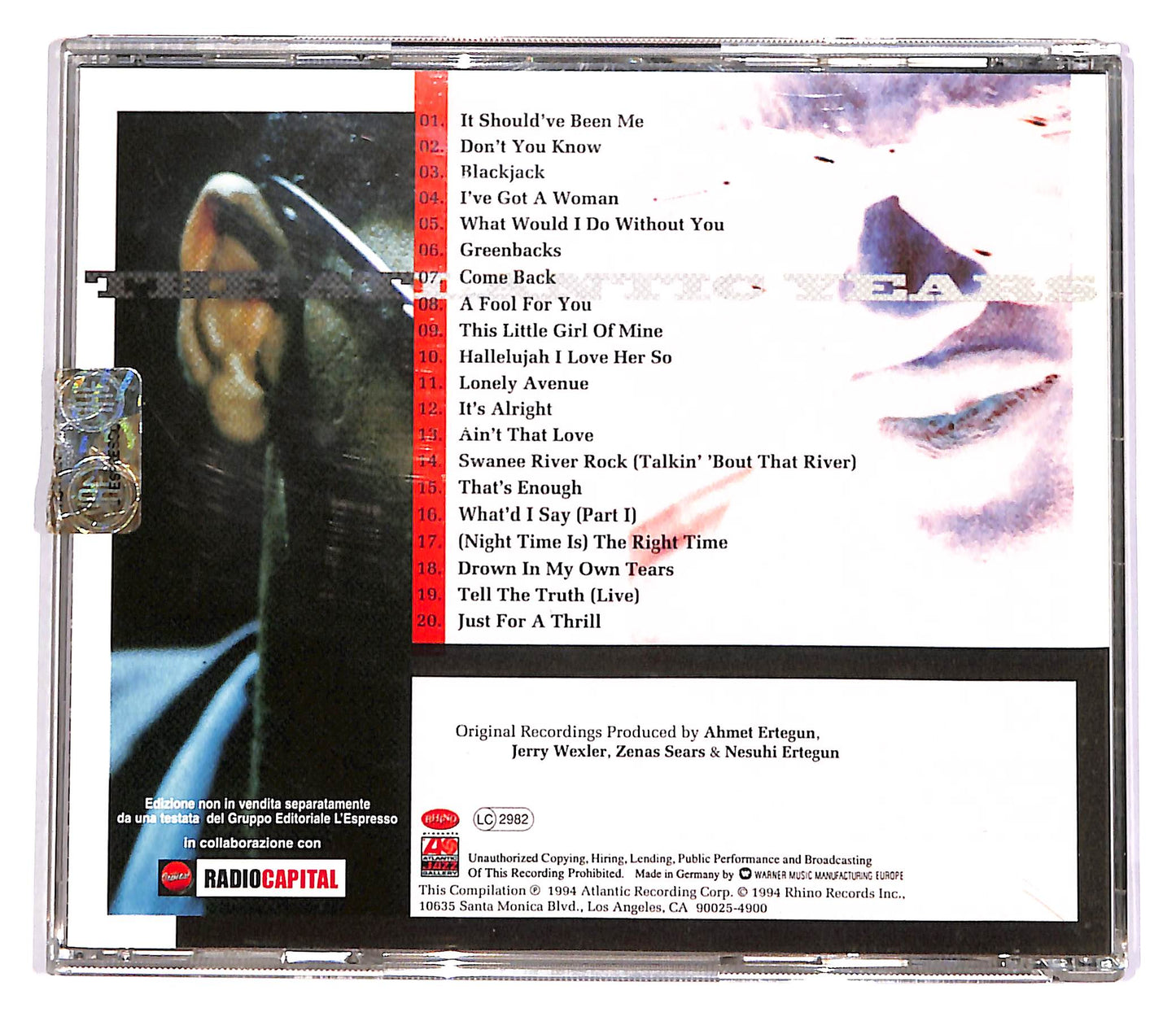 EBOND The Best Of Ray Charles - The Atlantic Years EDITORIALE CD CD052621