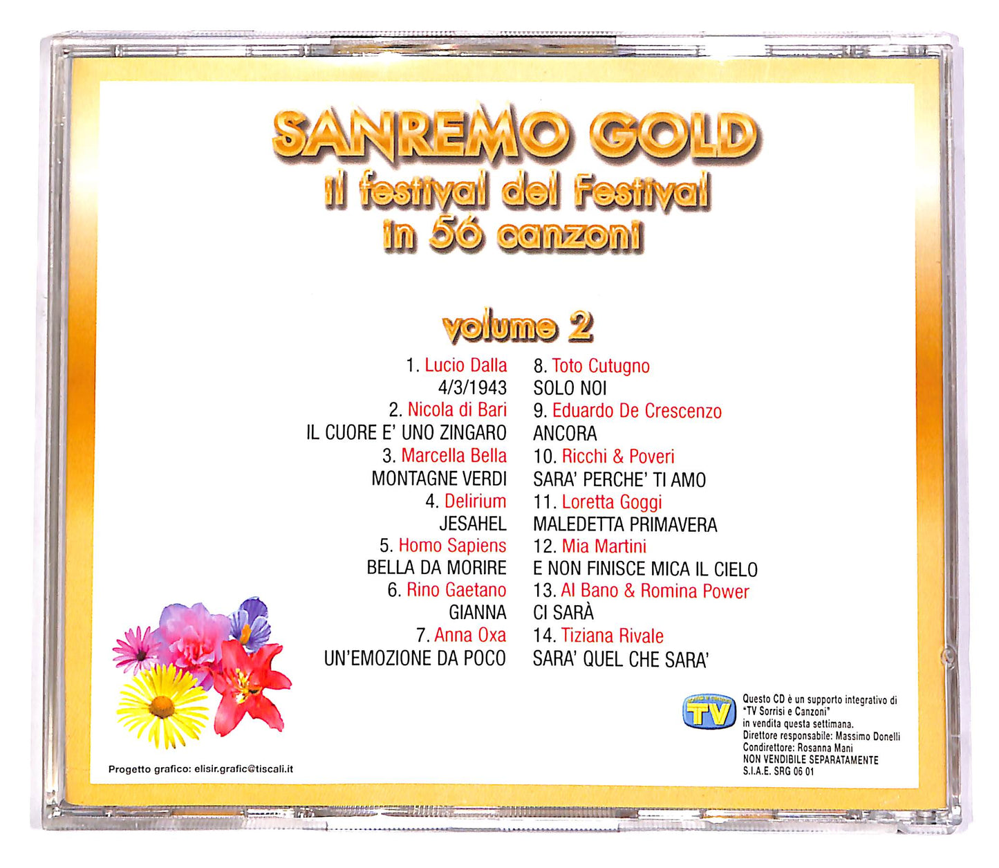 EBOND Sanremo Gold 2 - Il Festival Del Festival In 56 Canzoni EDITOR CD CD052627