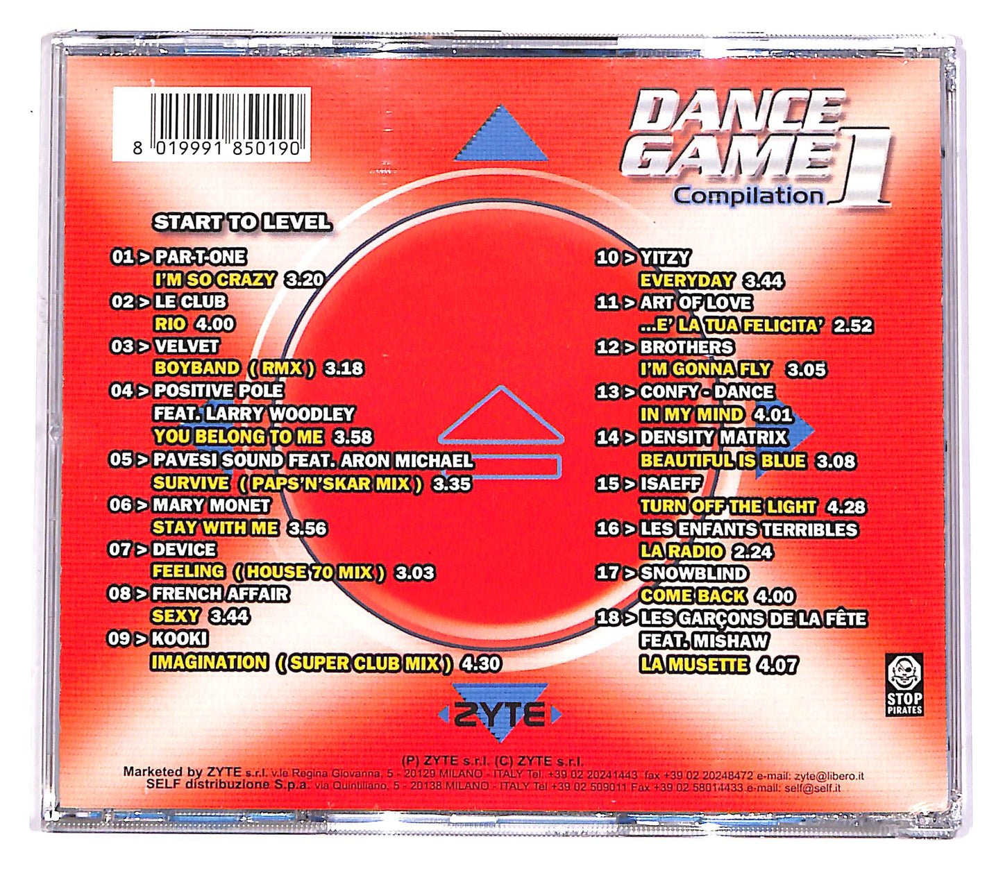 EBOND Various - Dance Game 1 CD CD052635