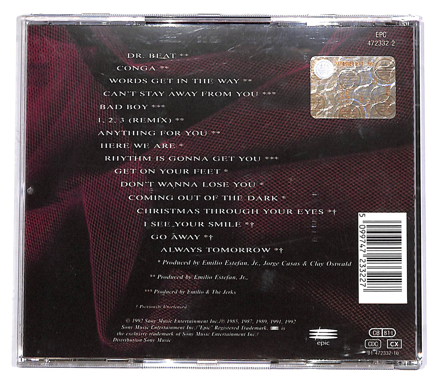 EBOND Gloria Estefan - Greatest Hits CD CD052654