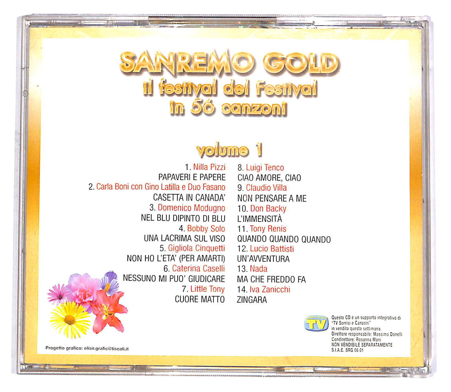 EBOND Sanremo Gold 1 - Il Festival Del Festival In 56 Canzoni EDITOR CD CD052708
