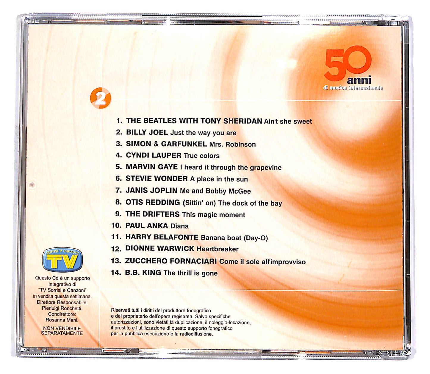 EBOND Various - 50 Anni Di Musica Internazionale Vol.2 EDITORIALE CD CD052721