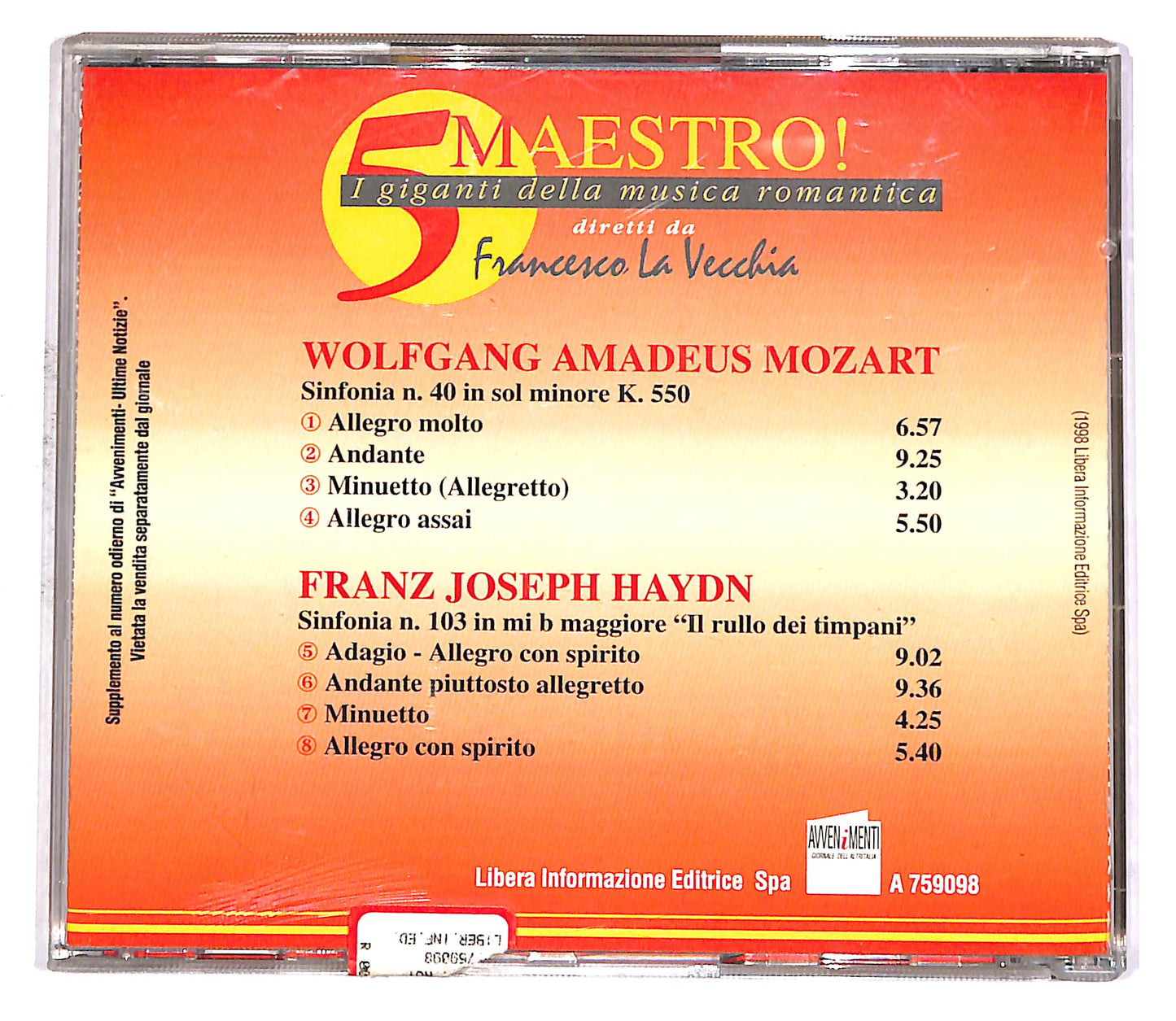 EBOND I Giganti Della Musica Romantica - Volume 5 EDITORIALE CD CD052762