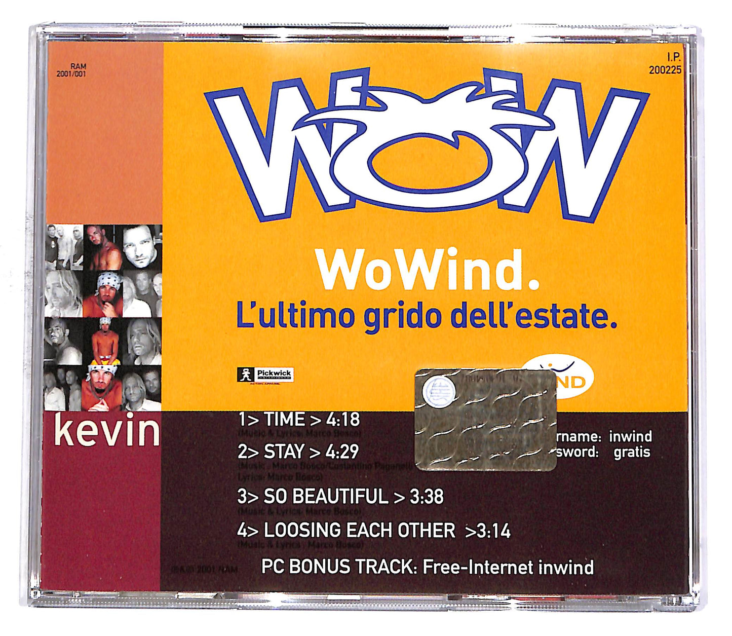 EBOND Kevin - Time / Stay / So Beautiful / Losing Each Other PROMO CD CD052836