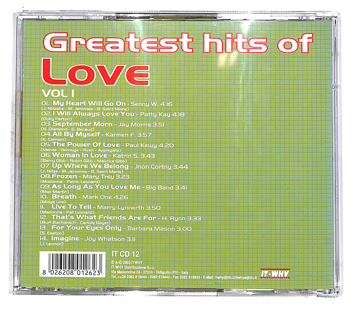 EBOND Greatest Hits Of Love - Volume 1 CD CD052849