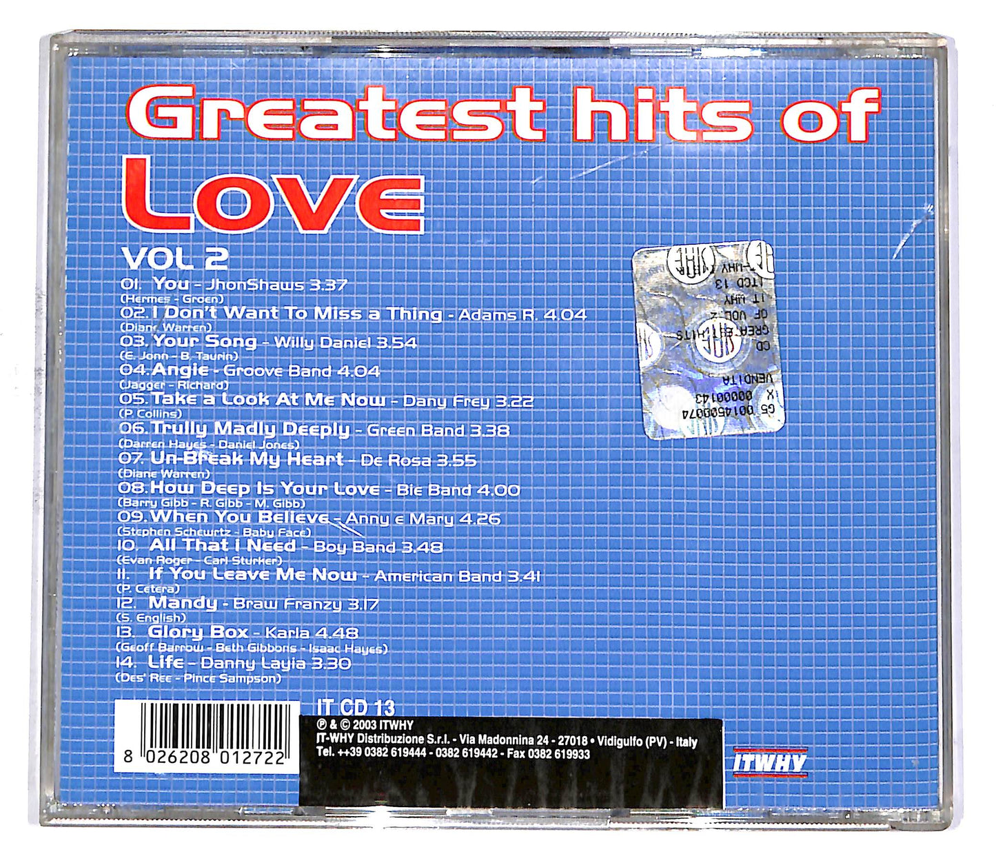 EBOND Greatest Hits Of Love - Volume 2 CD CD052858