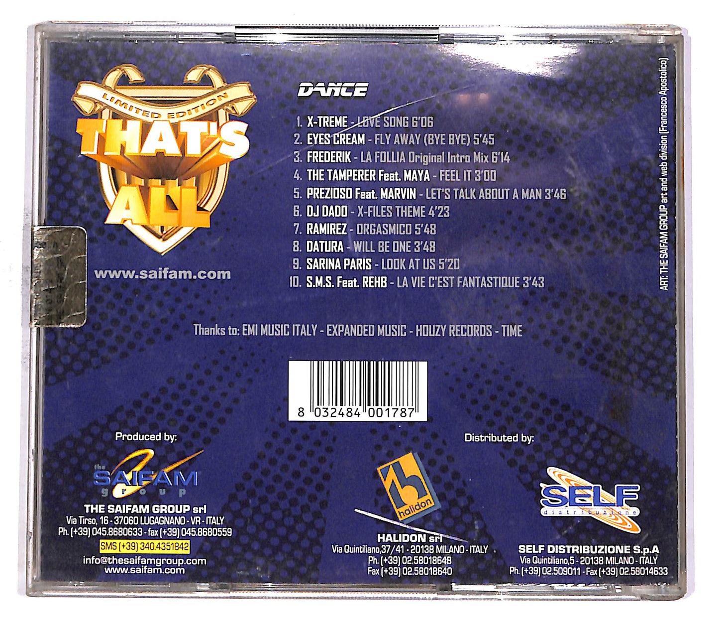 EBOND Various - That's All - Dance CD CD052917