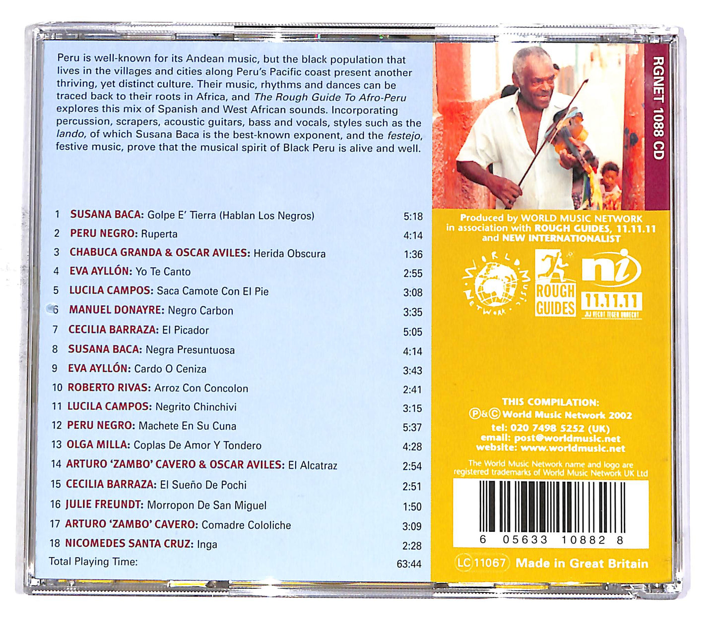 EBOND Various - The Rough Guide To Afro-Peru CD CD052940