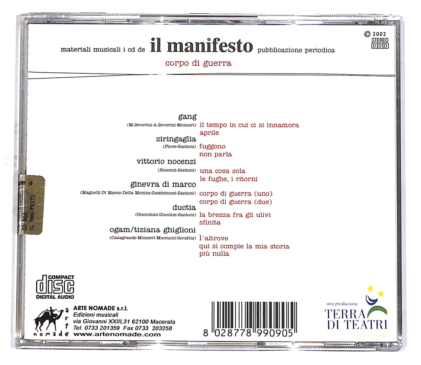EBOND Various - Corpo Di Guerra CD CD052962