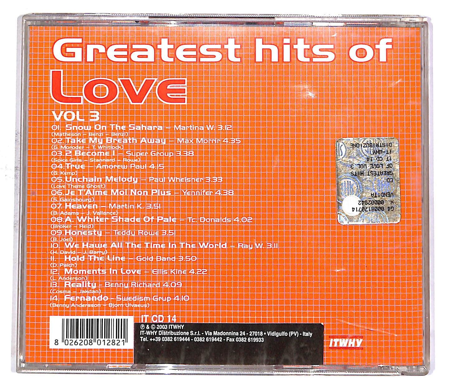 EBOND Greatest Hits Of Love - Volume 3 CD CD053024