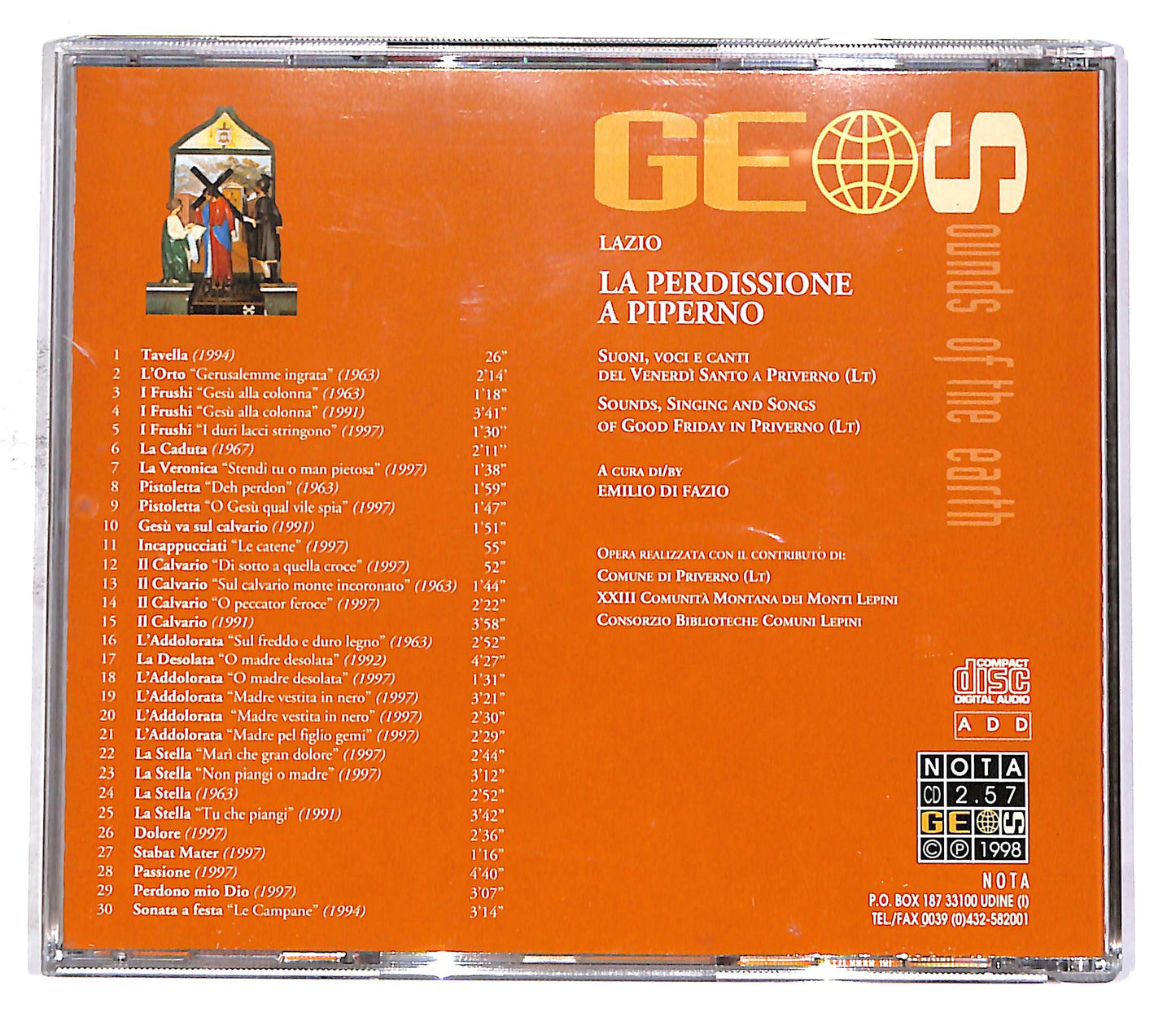 EBOND La Perdissione A Piperno EDITORIALE CD CD053030