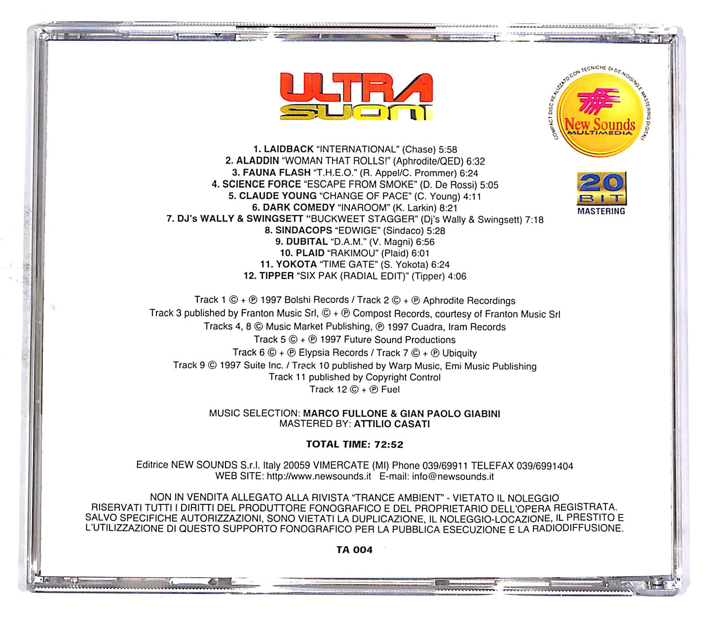 EBOND Ultra Suoni EDITORIALE CD CD053038