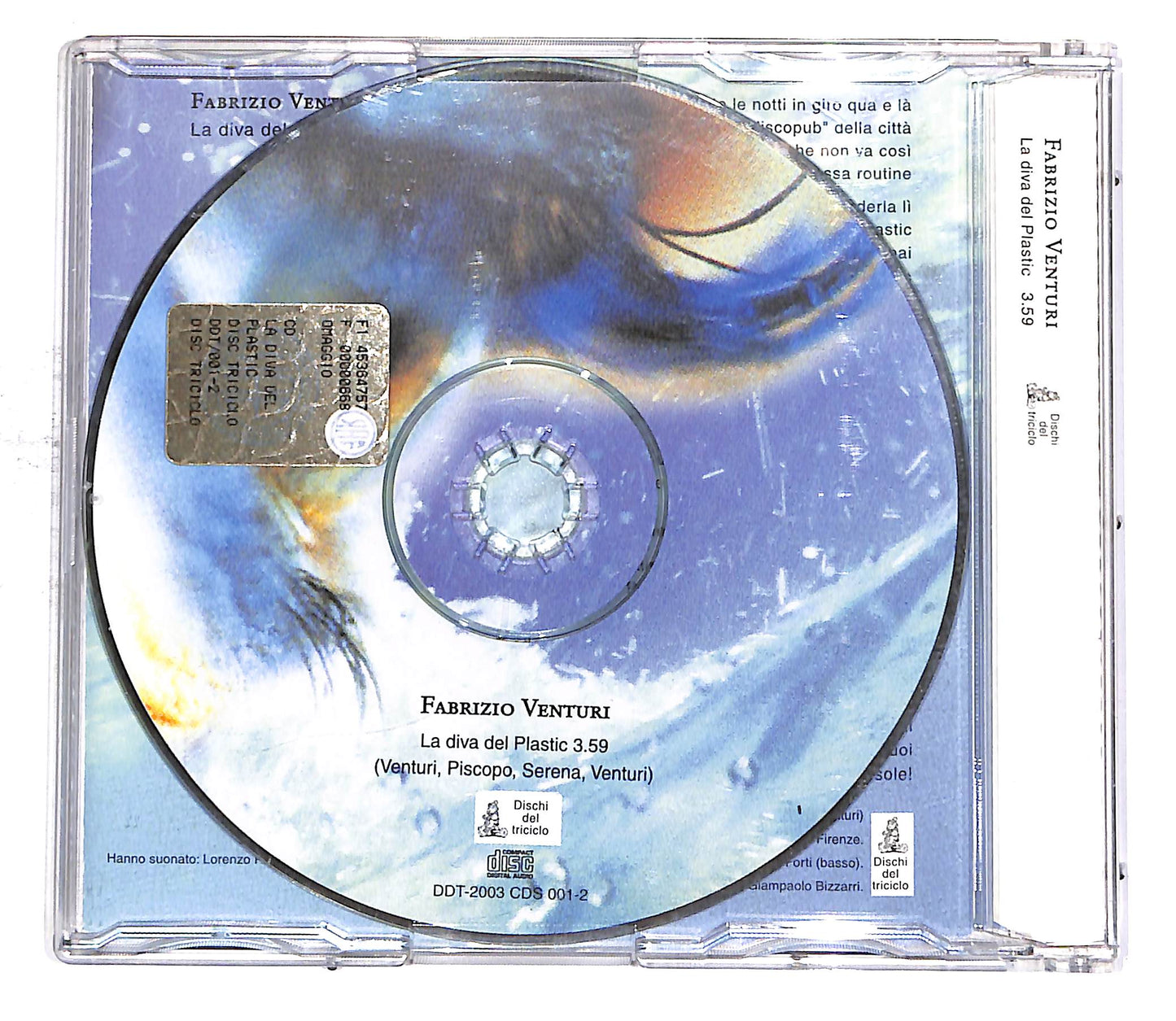 EBOND Fabrizio Venturi - La Diva Del Plastic PROMO CD CD053064