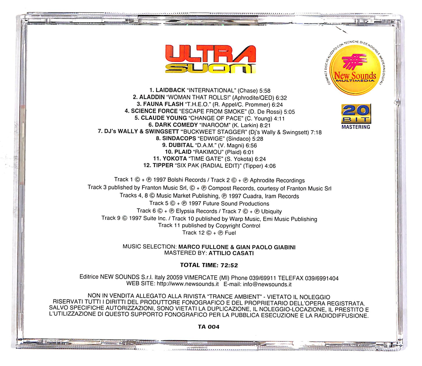 EBOND Ultra Suoni EDITORIALE CD CD053106