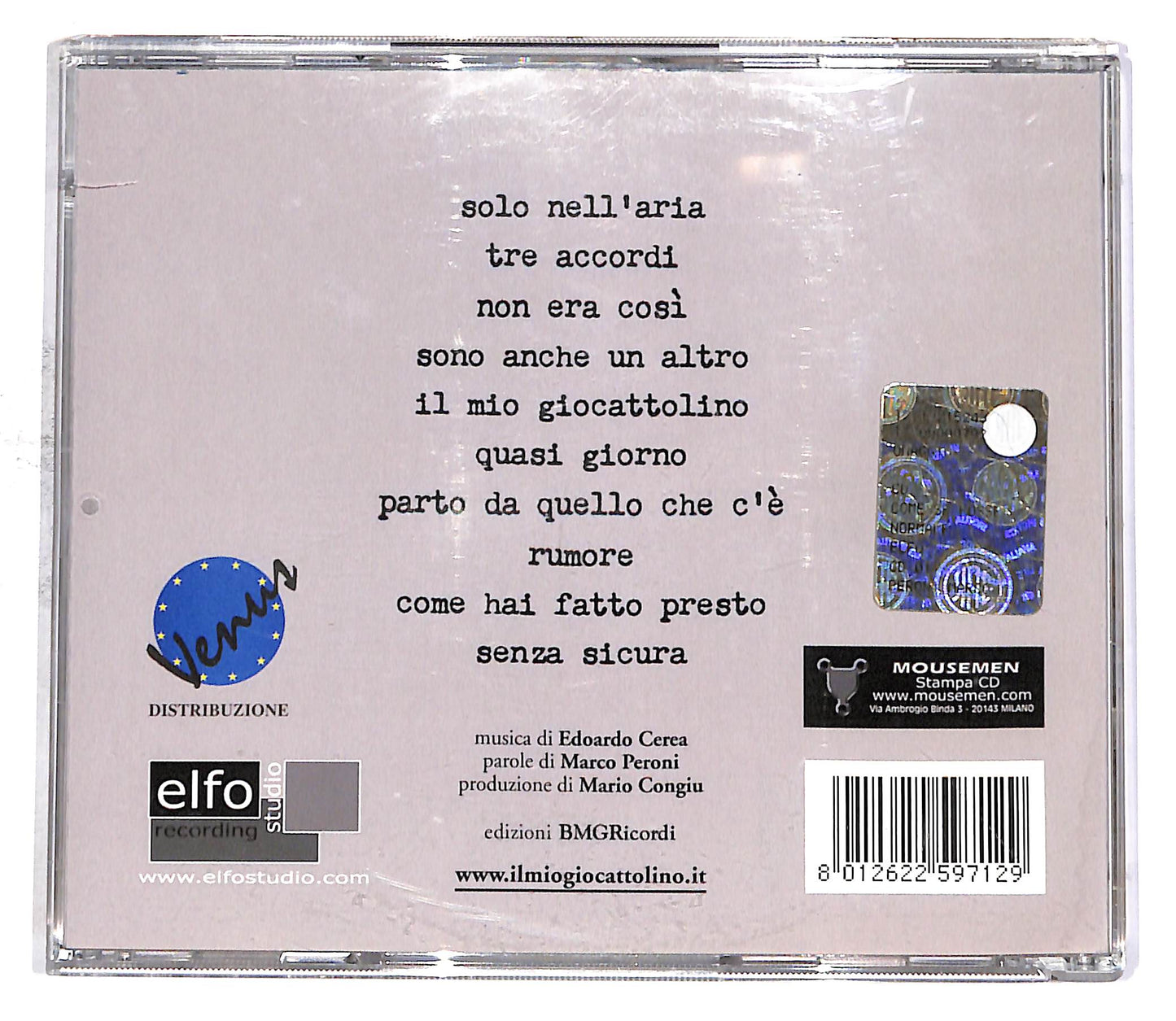 EBOND Edoardo Cerea - Come Se Fosse Normale CD CD053112