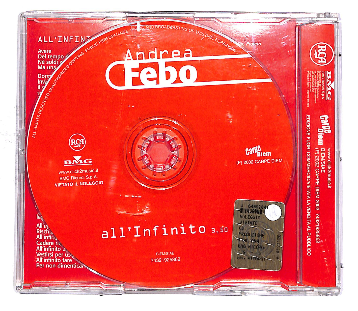 EBOND Andrea Febo - All'Infinito CD CD053137