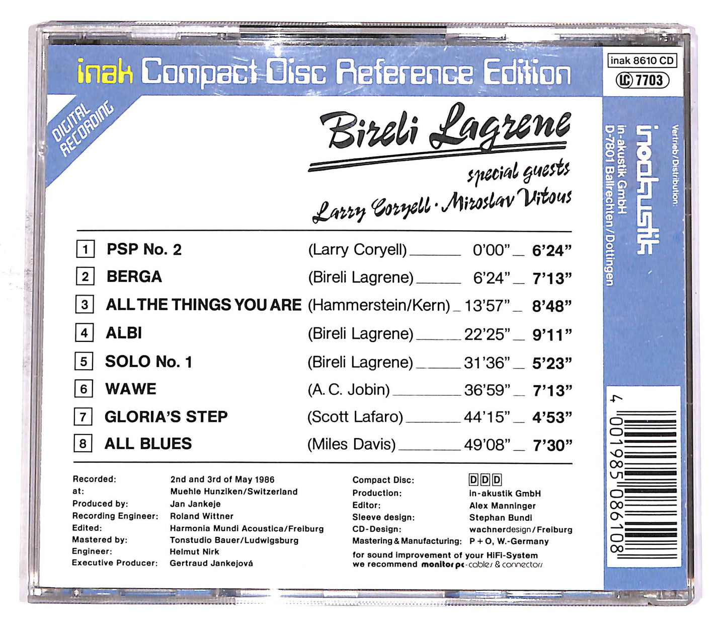 EBOND Bireli Lagrene - Special Guests CD CD053163