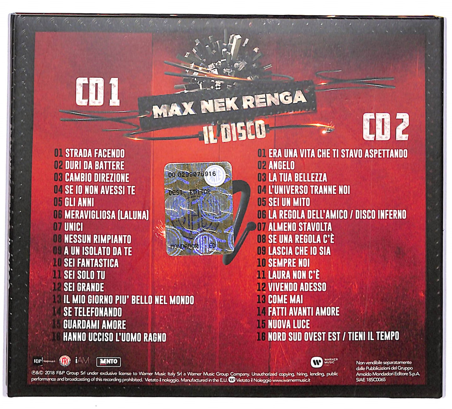 EBOND Max Nek Renga - Max Nek Renga Il Disco EDITORIALE CD CD053215