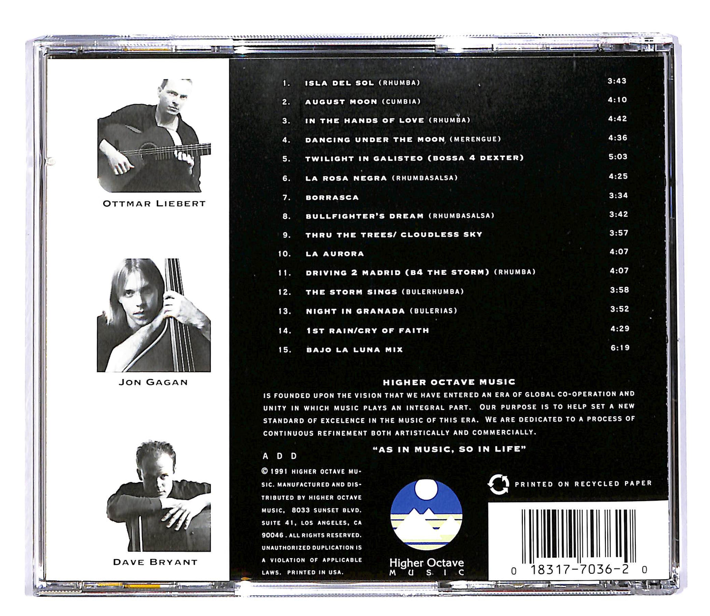 EBOND Ottmar Liebert And Luna Negra - Borrasca CD CD053303