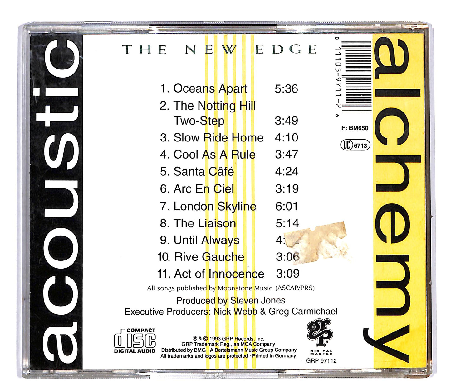 EBOND Acoustic Alchemy - The New Edge CD CD053361