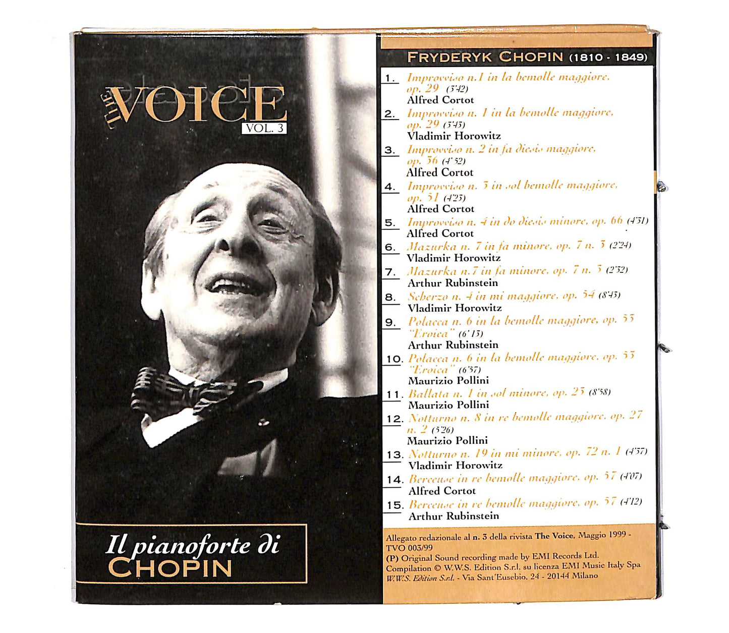 EBOND Frederic Chopin - Il Pianoforte di Chopin vol. 3 EDITORIALE CD CD053435