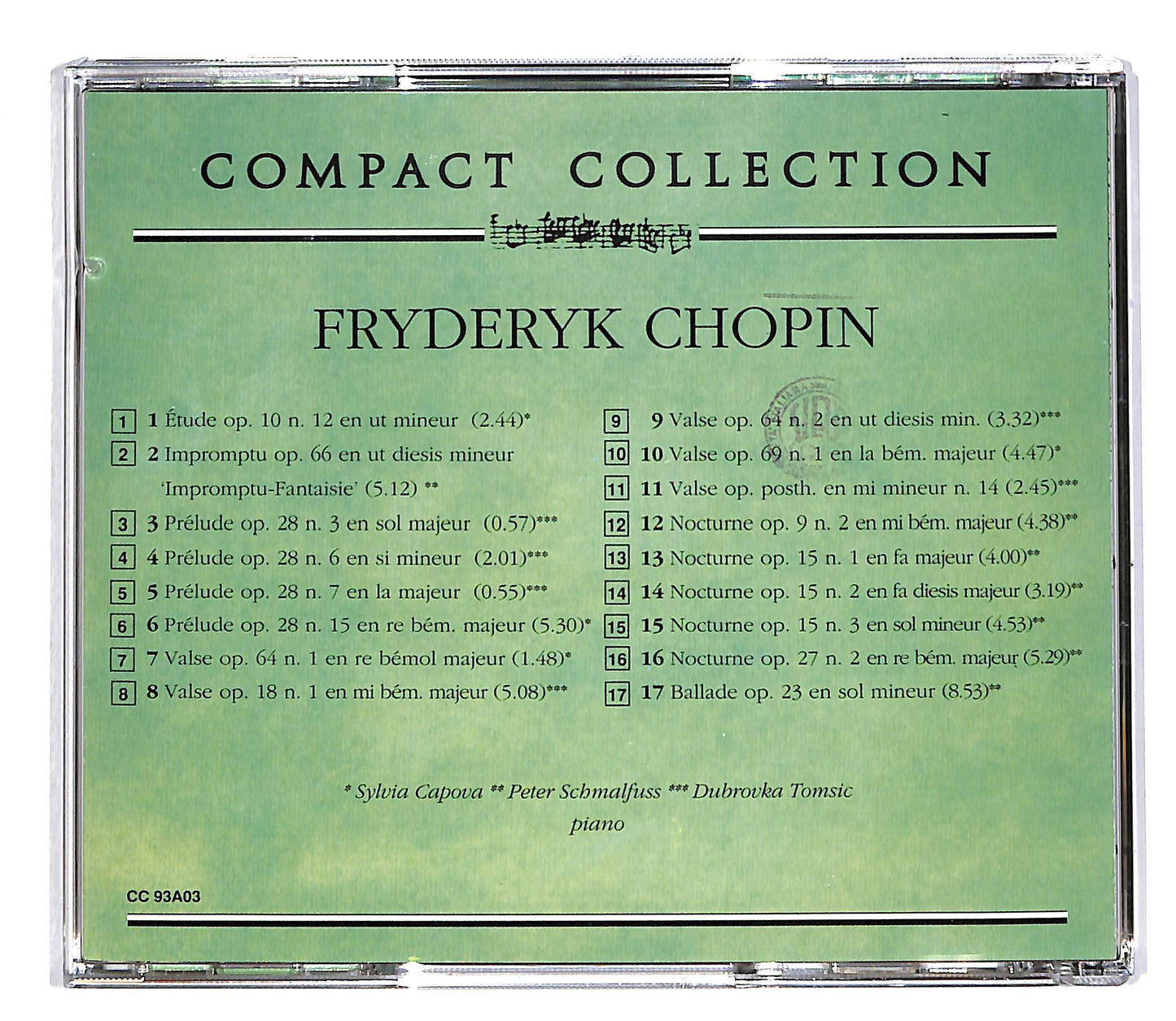 EBOND Chopin - I Capolavori EDITORIALE CD CD053456