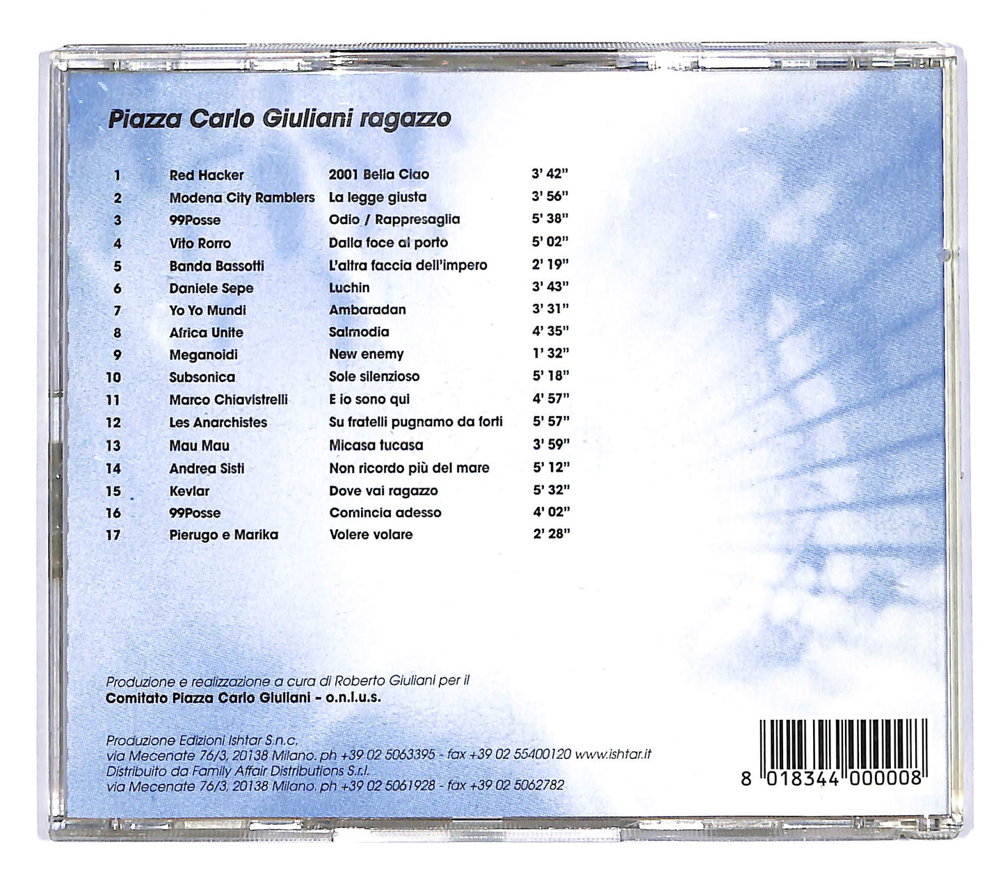 EBOND Various - Piazza Carlo Giuliani Ragazzo CD CD053759